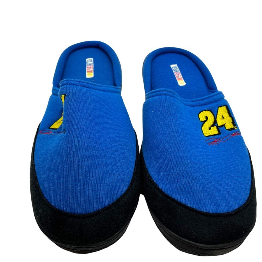 Nascar Slippers 24 New in Box (damaged box) blue Men's Size 10 Jeff Gordon Blue